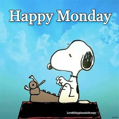 Happy Monday | Snoopy love, Snoopy, Charlie brown and snoopy