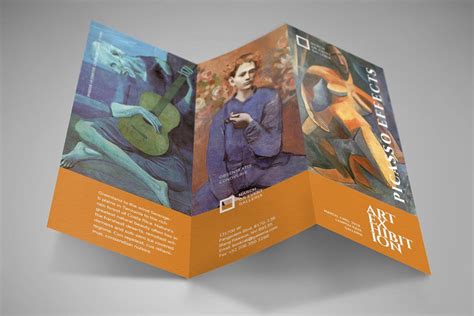 Art Exhibition Trifold | Brochure design layouts, Art brochures, Art exhibition