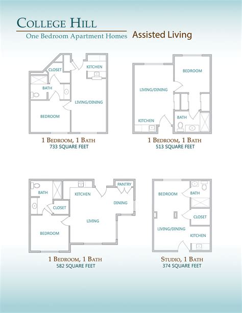 Assisted Living Floor Plans - Lutheran Sunset Ministries