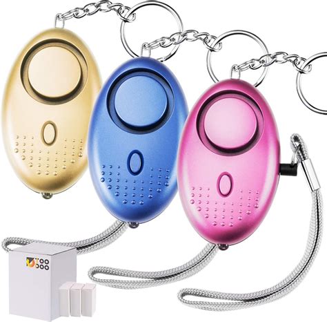 Safe Sound Personal Alarm,130DB Personal Security Alarm Keychain with LED Light Emergency Safety ...