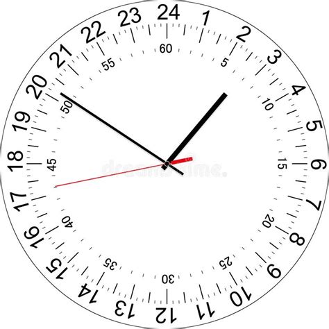 Printable 24 Hour Clock Face