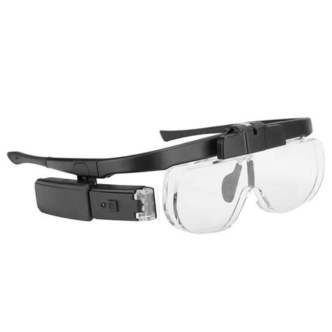 LYUMO Magnifying Glasses, 4.5x Wearable Magnifier Adjustable LED Magnifying Glasses Spectacles ...