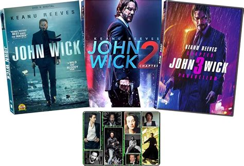 John Wick Keanu Reeves Complete Movies Series Chapter 1-3