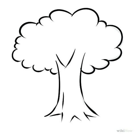 Tree Cartoon Black And White