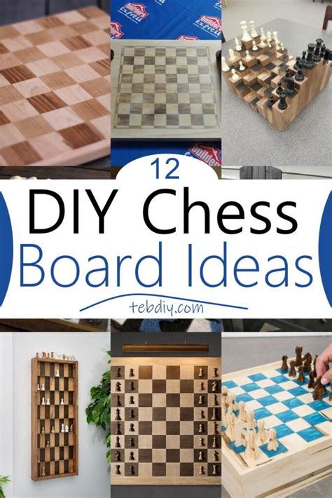 12 How To Make Homemade DIY Chess Board Ideas - Teb DIY