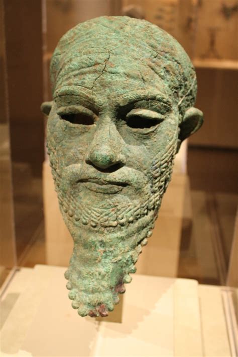 Akkad: Life-size Copper Alloy Head of a Ruler; Early Bronze Age, ca ...