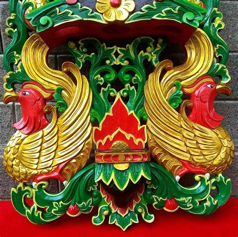 Blawong Keris Ukiran Stilasi Naga Burung Logo Keraton Yogyakarta