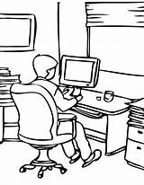 Office Coloring Pages At GetDrawings  Free Download sketch template