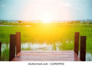 Wooden Bridge Sunsetbridge Sunset Wooden Bridge Stock Photo 1139049953 | Shutterstock