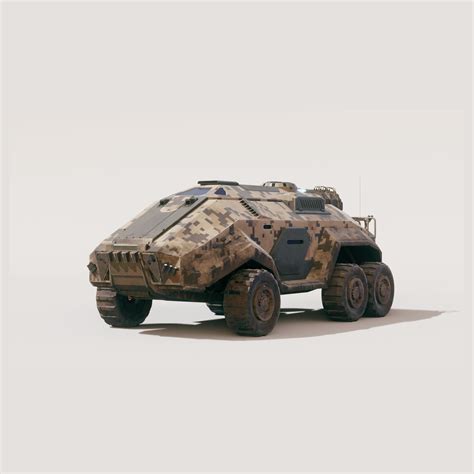 ArtStation - Sci-fi Military Vehicle: EEVEE Render