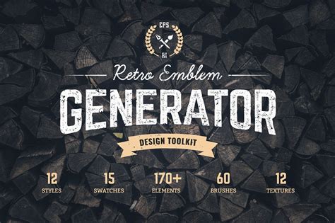 Logo Maker Retro Emblem Generator - Design Cuts