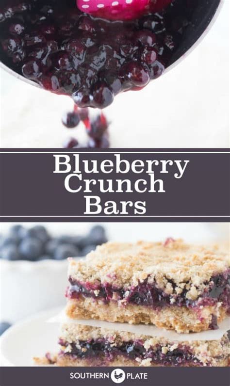 Blueberry Crunch Bars - Southern Plate