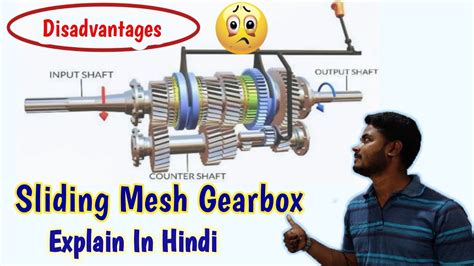 Sliding Mesh Gearbox Working Explain in Hindi. Transmission Types & Disadvantages. Auto Space ...