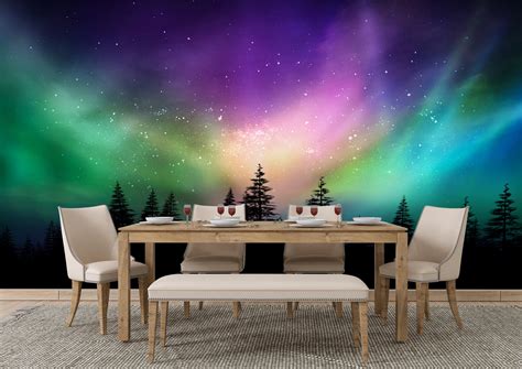 Home & Living Home Décor Self-adhesive Large Wallpaper Night Sky Mural Removable Wall Mural ...