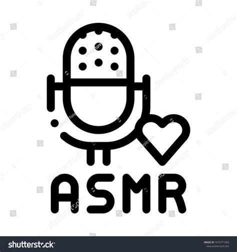 「マイクのASMRアイコンのベクター画像でサウンド。マイクのASMRサインでサウンドのアウトラインを設定します。等高線シンボルのイラスト」のベクター画像素材（ロイヤリティフリー ...