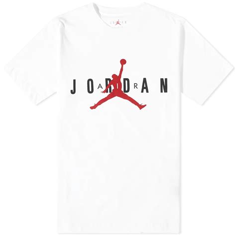 Air Jordan Logo T-Shirt White, Black & Gym Red | END. (US)