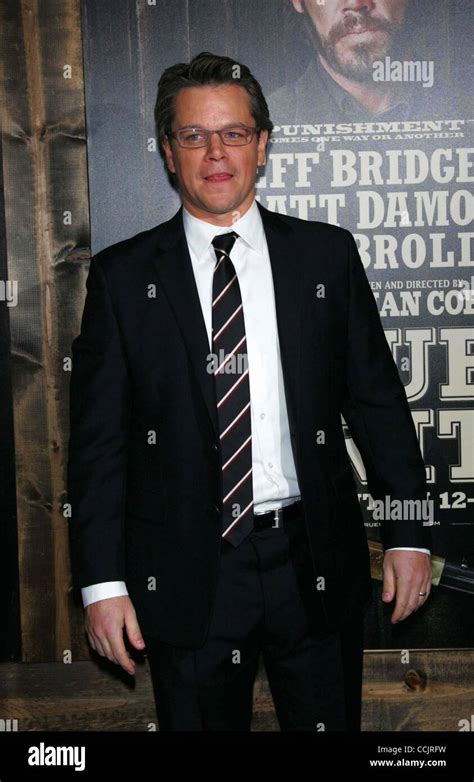 Dec. 14, 2010 - New York, New York, U.S. - MATT DAMON arrives for the ''True Grit'' Premiere in ...