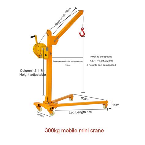 Wholesale Foldable Shop Crane With Manual Winch Portable Small Lift Floor Crane Hand Operation ...