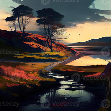 Landscape Art - Ai Generated 22416395 Stock Photo at Vecteezy