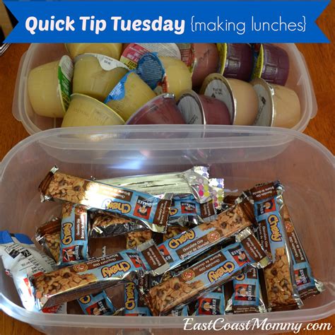 East Coast Mommy: Make Packing Lunches Easier