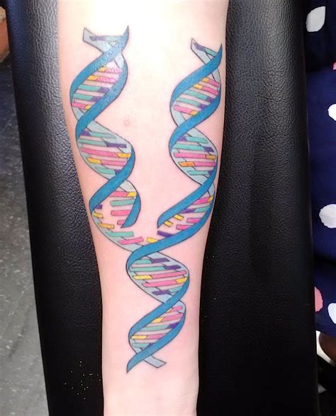 DNA Tattoos on Arm | Dna tattoo, Molecule tattoo, Circle tattoos