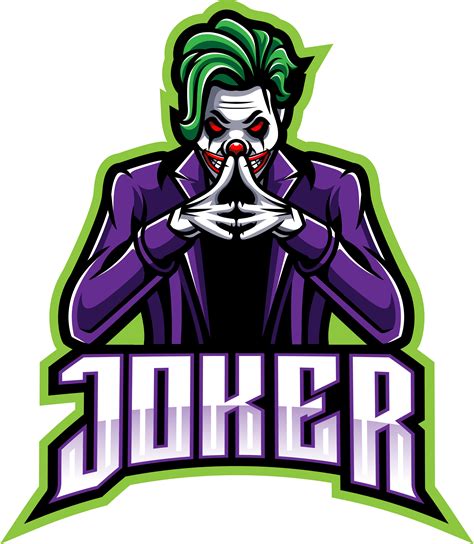 Joker esport mascot logo design By Visink | TheHungryJPEG