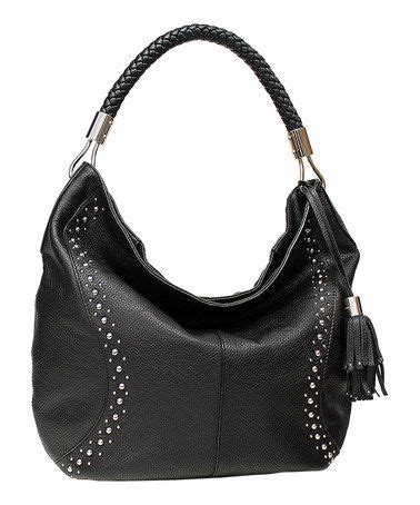 Franco Sarto Black Studded Lafayette Hobo Bag | Bags, Black studded, Hobo bag