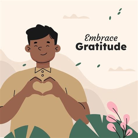 Premium Vector | Flat illustration for world gratitude day