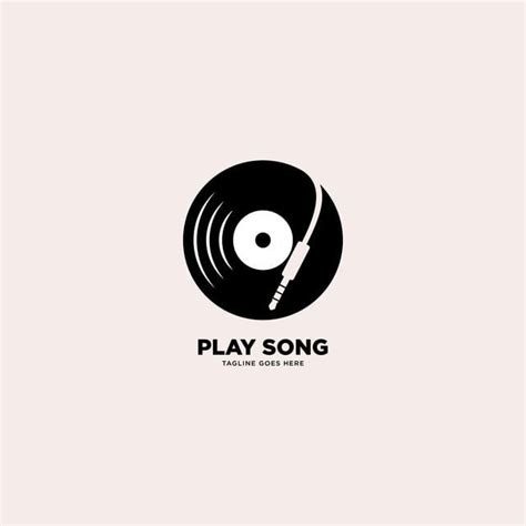 Song Play Vector Art PNG, Play Song Logo Template Vector Illustration Icon Element Vector, Play ...