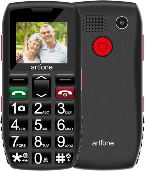 artfone Big Button Mobile Phone for Elderly, Senior Mobile Phone Dual SIM Free Unlocked Easy to ...