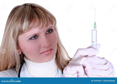 Nurse With Syringe Stock Photo - Image: 7634530