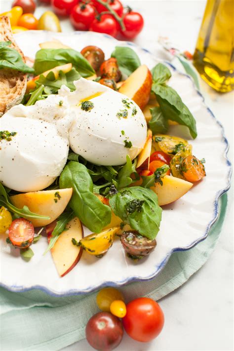 Burrata & Peach Salad | Fig & Thyme