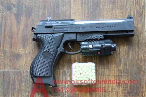 Beretta M9 plastic toy Airsoft pistol - Airsoft Gun India