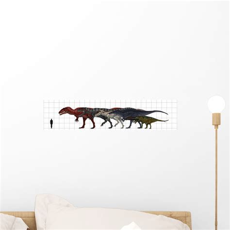 Carcharodontosauridae Size Chart Wall Decal - WallMonkeys.com – Wallmonkeys