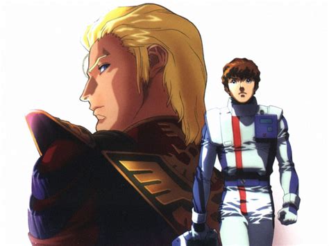 Reference picture of characters (Amuro Ray, Char Aznable, Mobile Suit ...