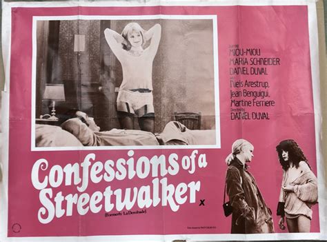 Three erotic UK quad movie posters for 'Confessions of a Streetwalker', 'Come Play with Me' and ...