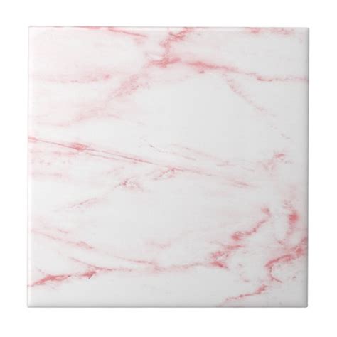 Classic Pink Marble Tile | Zazzle.com