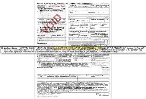 Disclosing Medical History On An FAA Application For Airman Medical ...