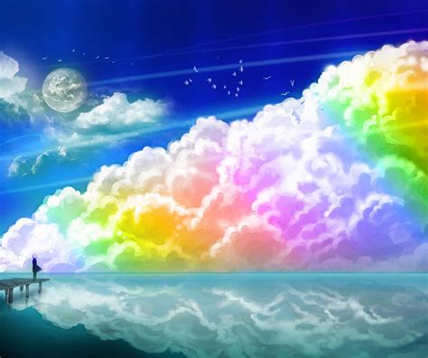 Rainbow Cloud Wallpapers - Top Free Rainbow Cloud Backgrounds - WallpaperAccess