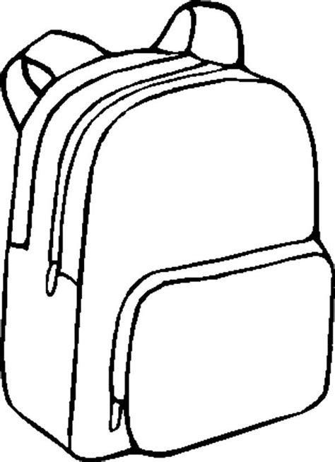 Printable Backpack Coloring Pages - Thekidsworksheet