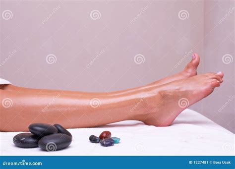 Volcanic stone massage stock image. Image of preventive - 1227481