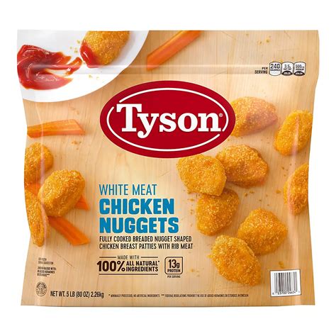 Tyson Frozen All Natural White Meat Chicken Nuggets - BJs WholeSale Club