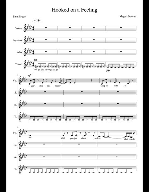 Hooked on a Feeling fixed sheet music for Voice download free in PDF or ...