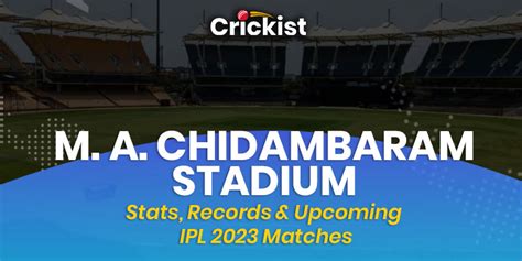 M. A. Chidambaram Stadium | Facts, Records & Upcoming IPL 2024 Matches