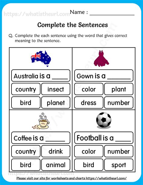 Sentence And Non Sentence Worksheet Grade 2