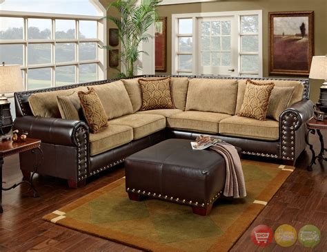 12 Ideas of Chenille and Leather Sectional Sofa