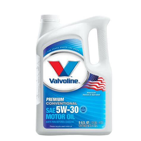 Valvoline 5 Qt. 5W-30 Premium Conventional Motor Oil-779461 - The Home ...