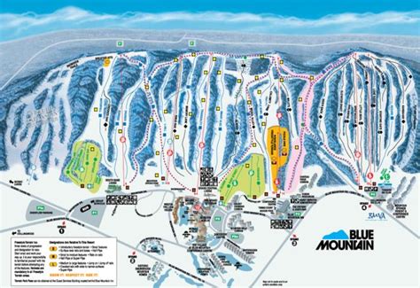 Trail Map | Blue mountain, Ski trails, The blue mountains