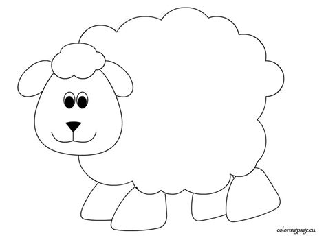 Sheep coloring page – Coloring Page