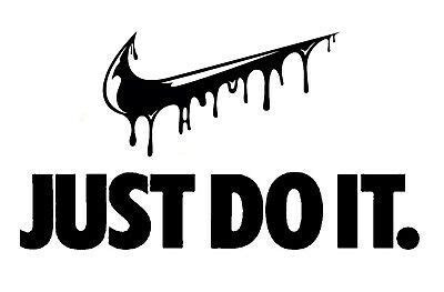 Nike Drip Just Do it Swoosh Wall Decal Art Sports Basketball Decor ...